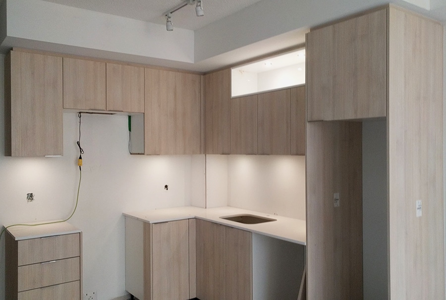 high-rise kitchen installation